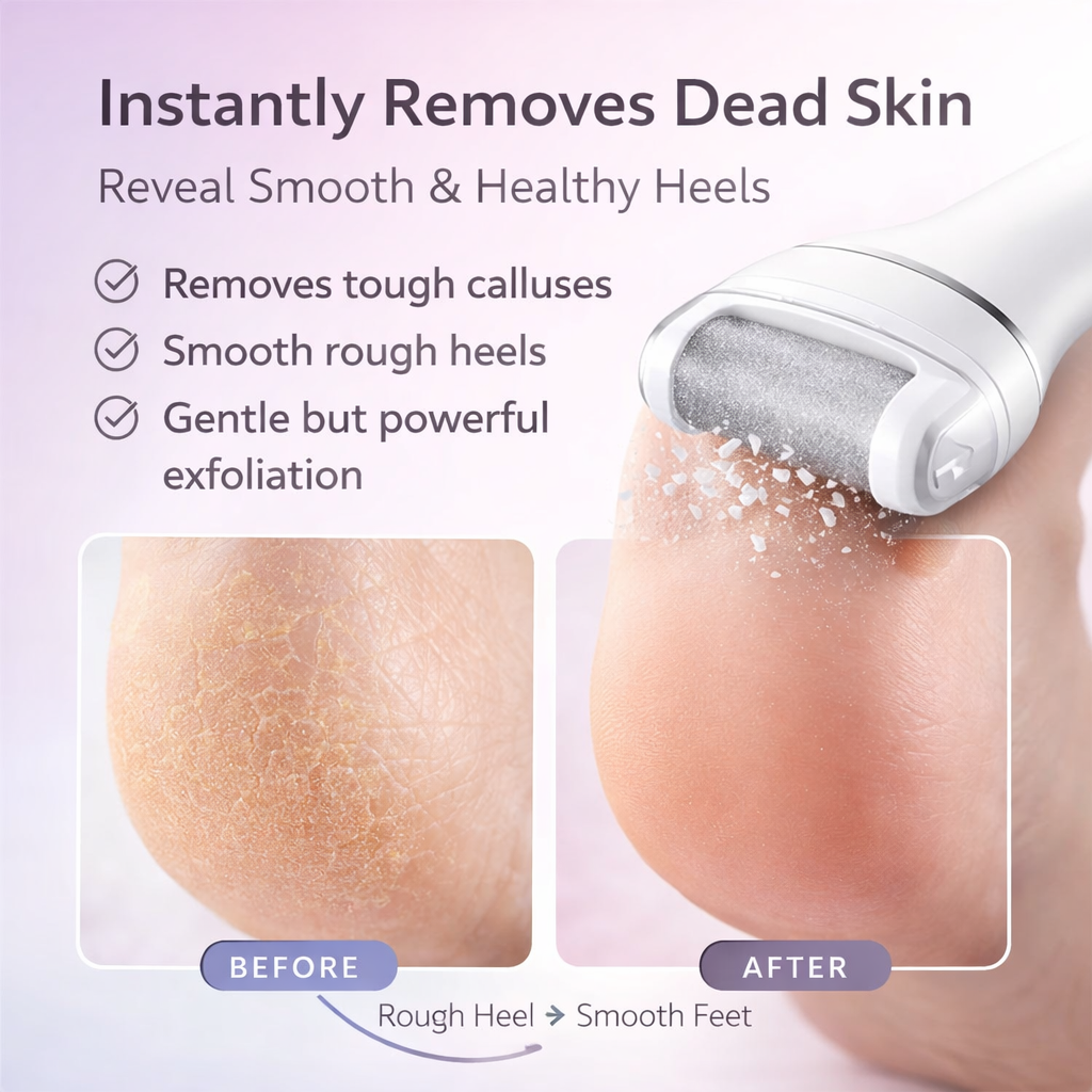 Electric Foot Callus Remover - Professional Rechargeable Pedicure Tool with LED Display