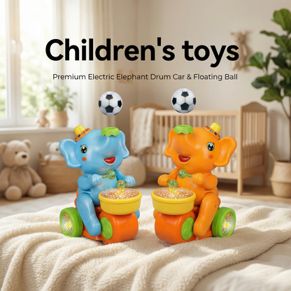 Light-Up Musical Elephant Toy Set - Educational Sensory Play for Infants & Toddlers