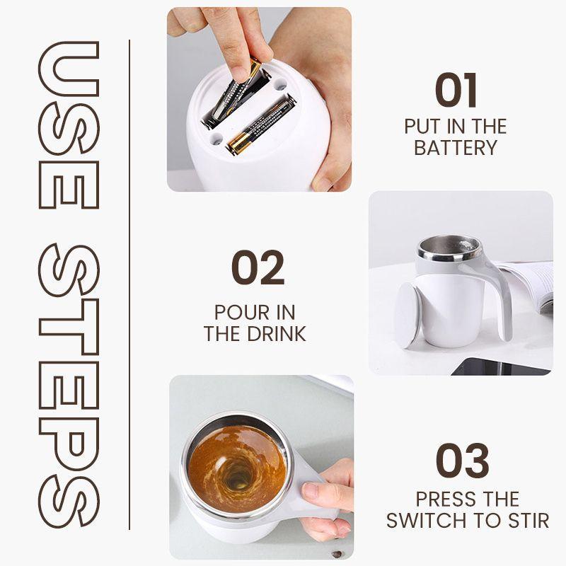 🥤 Self-Stirring Electric Mixing Cup – Perfectly Mixed Drinks in Seconds ⚡