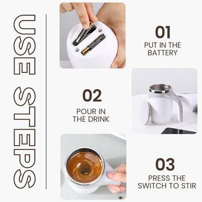 🥤 Self-Stirring Electric Mixing Cup – Perfectly Mixed Drinks in Seconds ⚡
